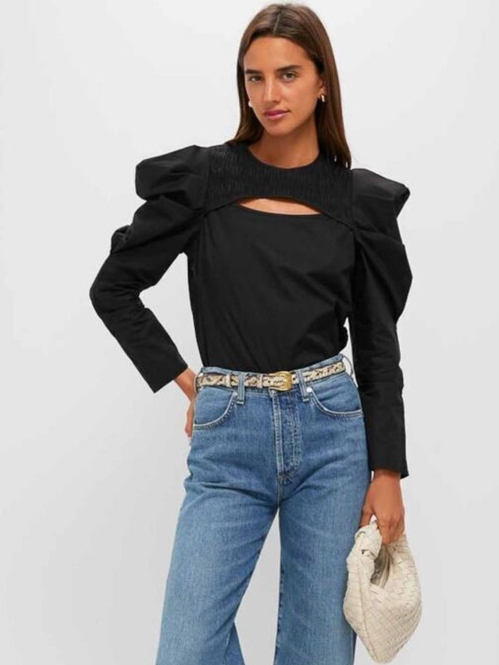 Tuckernuck Hyacinth House Black Keyhole Beckett Blouse